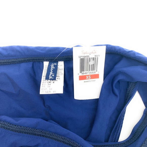 4/$25 Splendid Malibu Blue Swim Bikini Bottoms NEW - Picture 5 of 5
